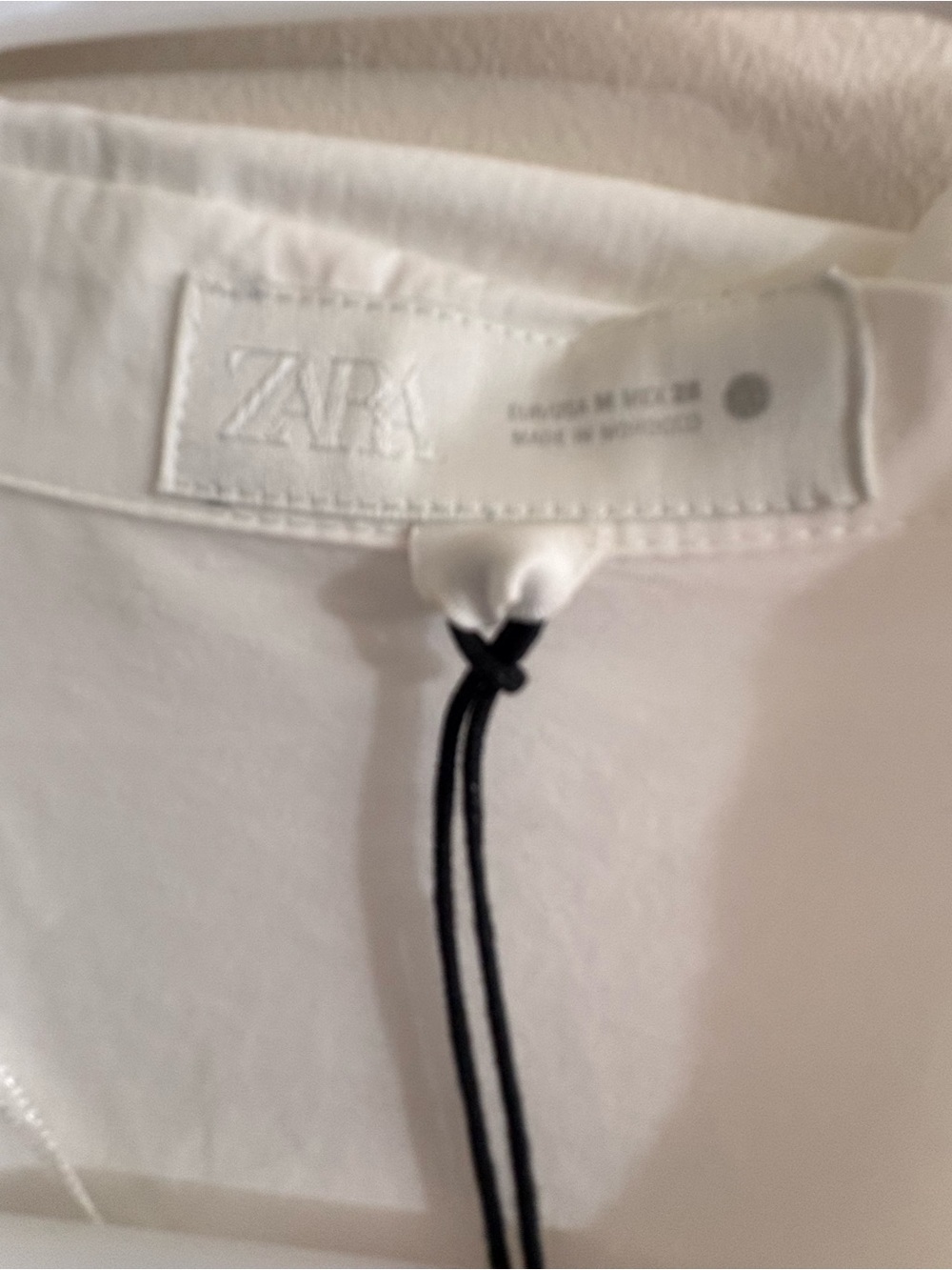 Zara White Short-Sleeve Maxi Shirt Dress with Belt - Picture 3 of 7